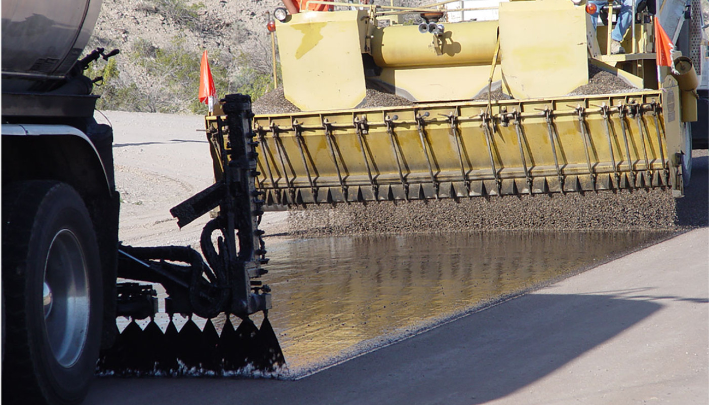Chip Seal Surface Course Application 02