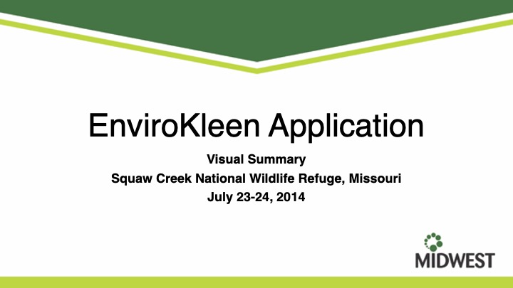 Visual Project Summary Squaw Creek 2014 Wetlands Erosion Control Midwest 01
